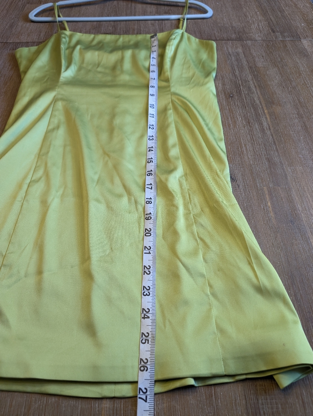 ARITZIA Sunday Best Shimmer Satin Mini Dress In Pear Green Size 12 - Picture 9 of 15